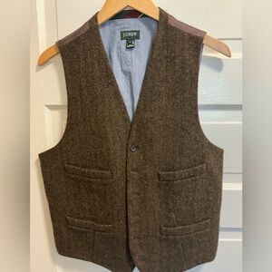J.Crew Brown Tweed Vest